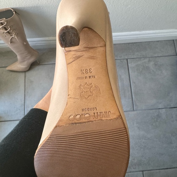 Jimmy Choo Leather Boots 38 1/2 8 1/2 - Picture 16 of 16